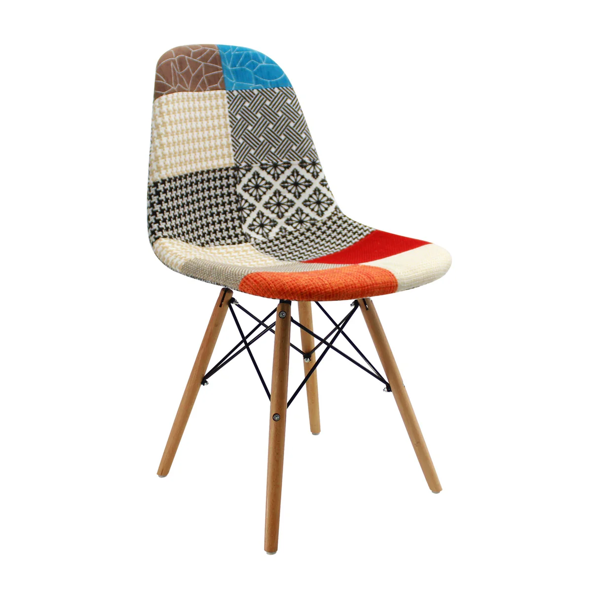 Silla DKR tipo EAMES PATCHWORK
